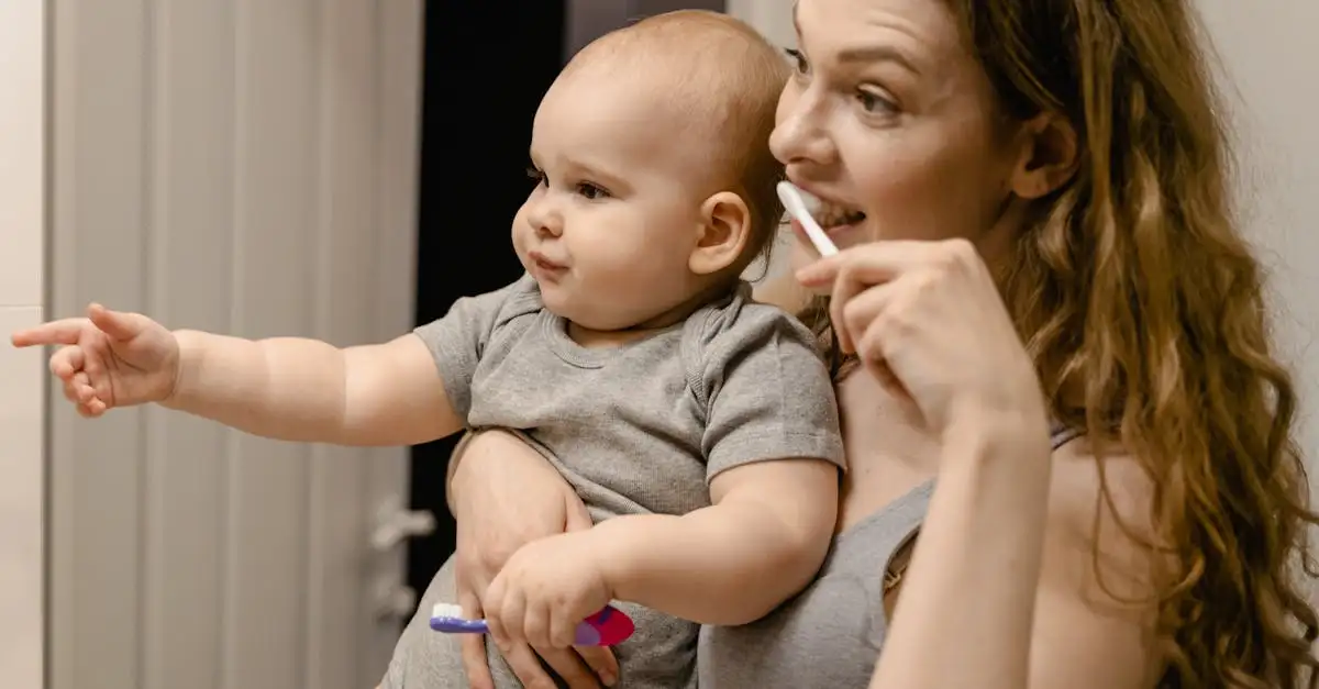 Baby tanden poetsen