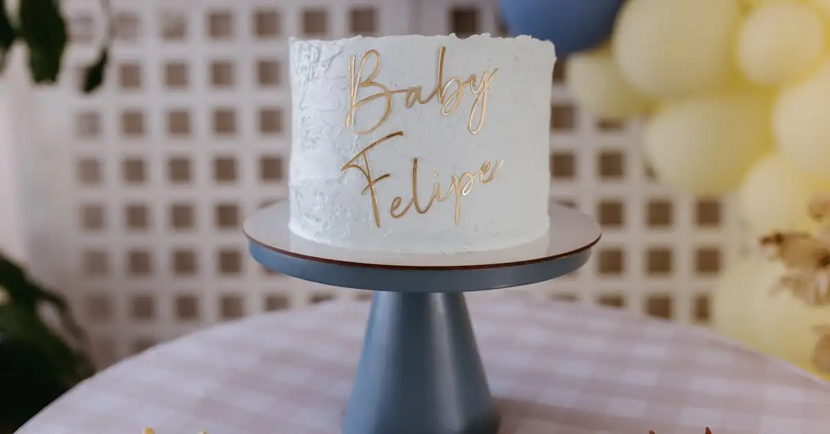 Cakes for baby showers