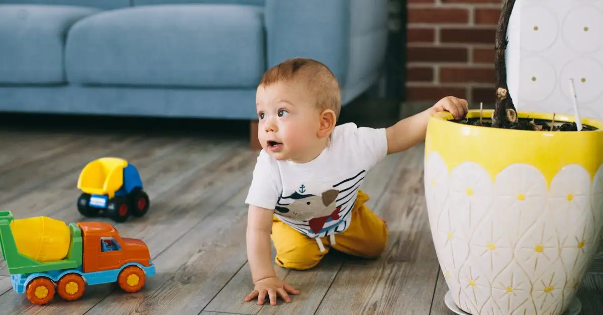 Wanneer gaat een baby kruipen